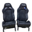 2nd Option Racing 1052 Seats - Premium Black Suede
