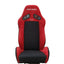 Asientos de Carrera Race Master 1052 de 2nd Option - Rojo/Negro