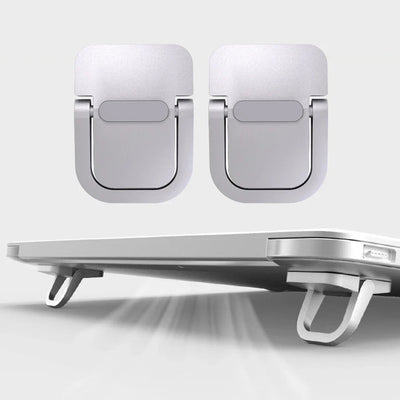 Mini Foldable Laptop Stand, Portable Computer Keyboard , Self-Adhesive Invisible Notebook Stand and Keyboard Lift for Desk - Korvel