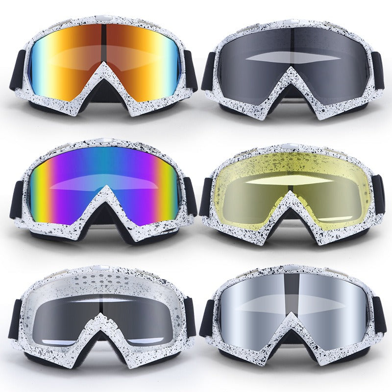 Outdoor Motorcycle Goggles Sheet Face Mask Outdoor Riding Windproof Dust Skiing Cross Country Helmet Goggles - Korvel