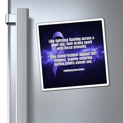 Storm-Resistant Epilepsy Awareness Magnets - Korvel