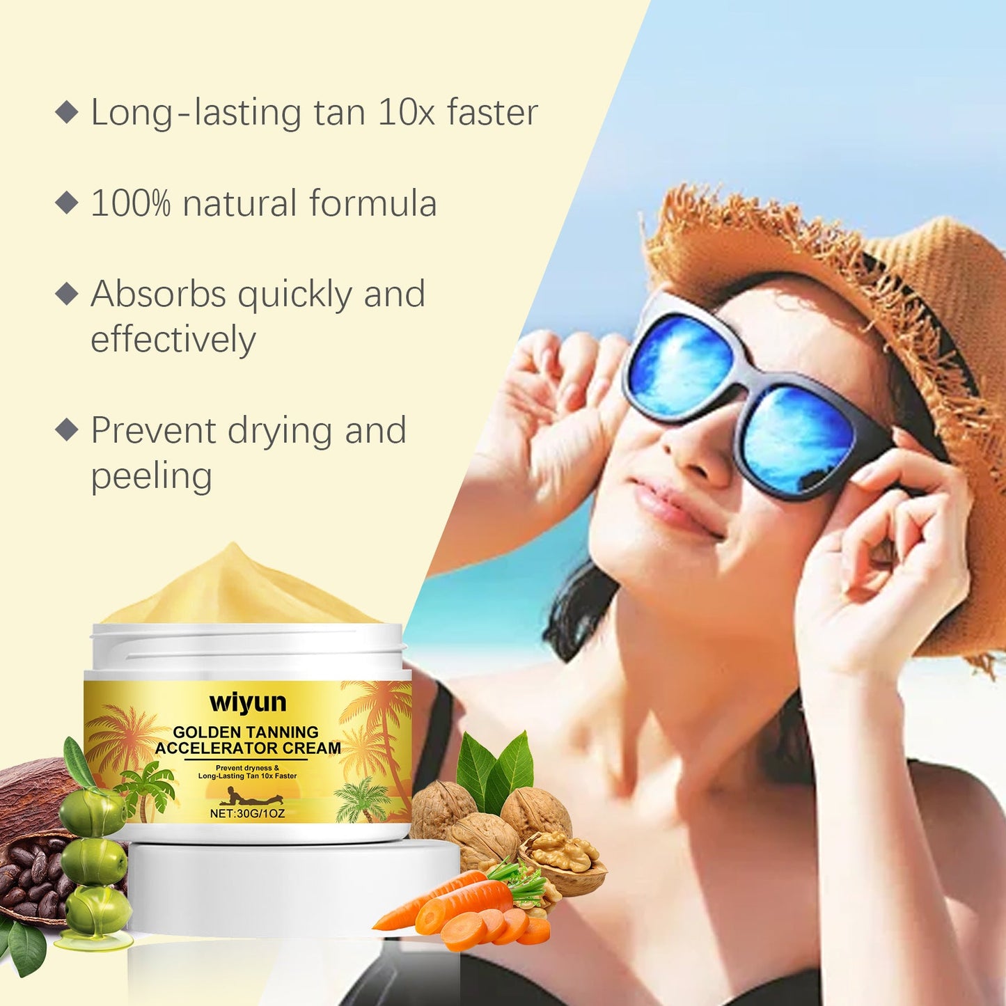 Crème anti-bronzage premium pour un teint uniforme