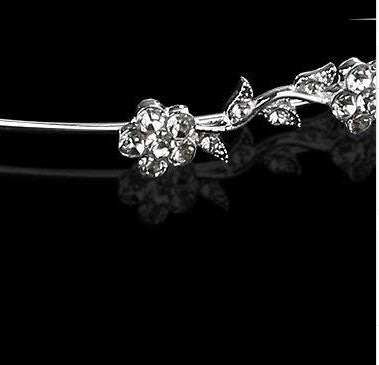 Plum blossom rhinestone bridal headband hair ornament headdress - Korvel