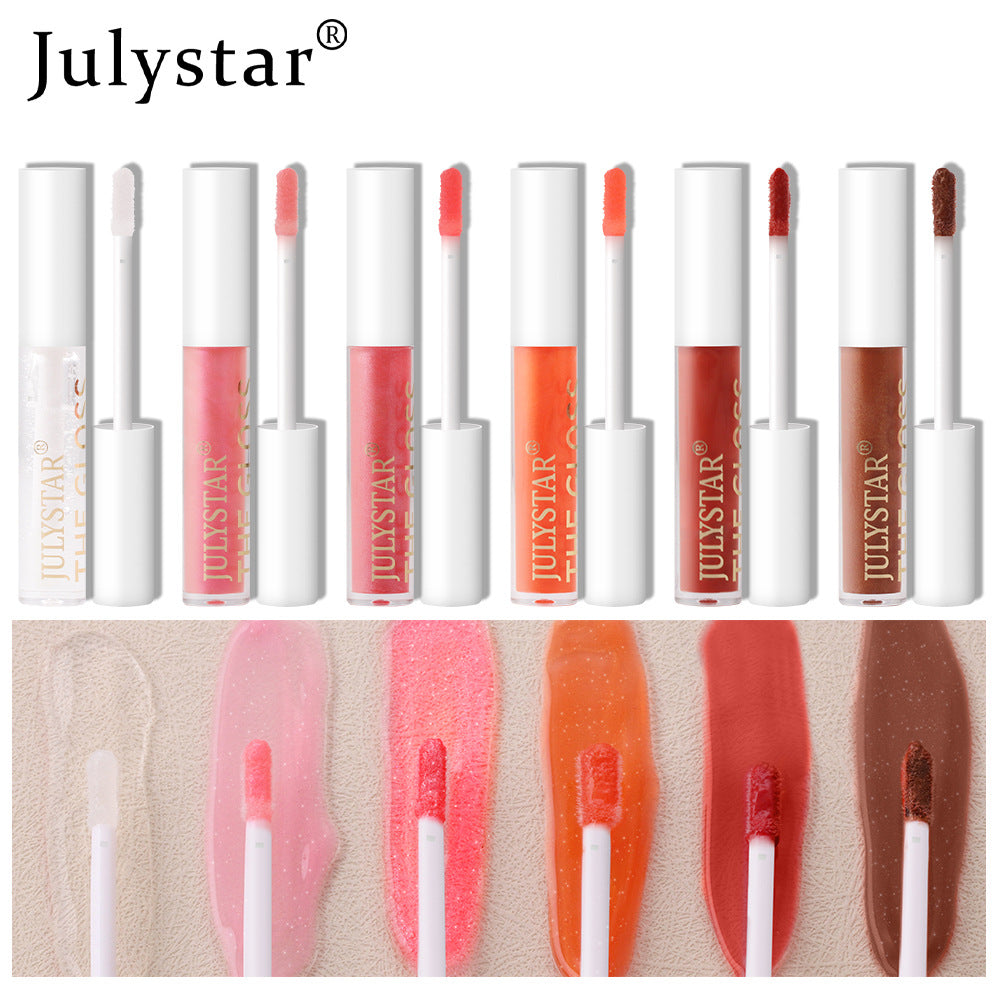 Julystar Transparent Watershine Lip Honey Pearlescent Colorless Lip Glaze Set Liquid Moisturizing Mirror Lip Color - Korvel
