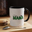 Christmas Cat Mama Accent Coffee Mug - 11oz & 15oz