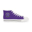 Men’s Purple High-Top Sneakers – Epilepsy Awareness Design