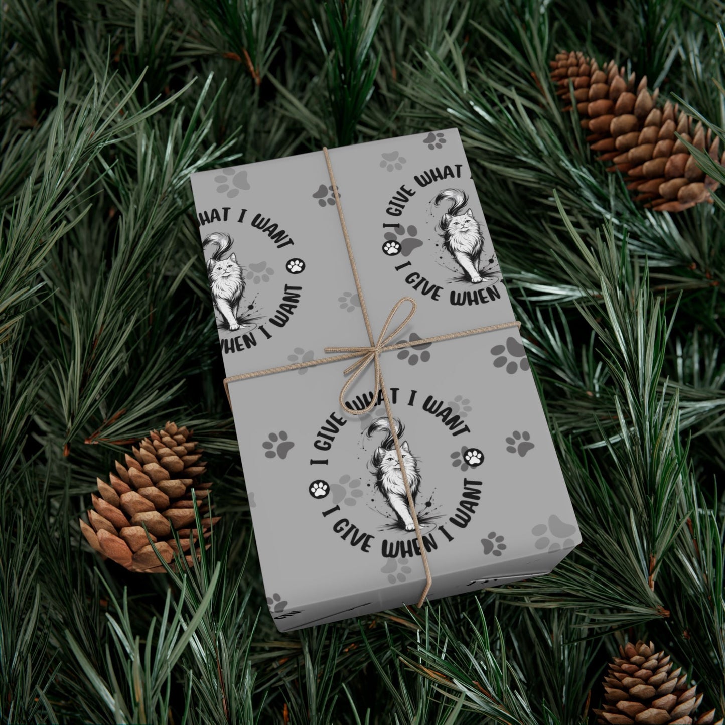 I Give What I Want – Cat Lover Gift Wrap