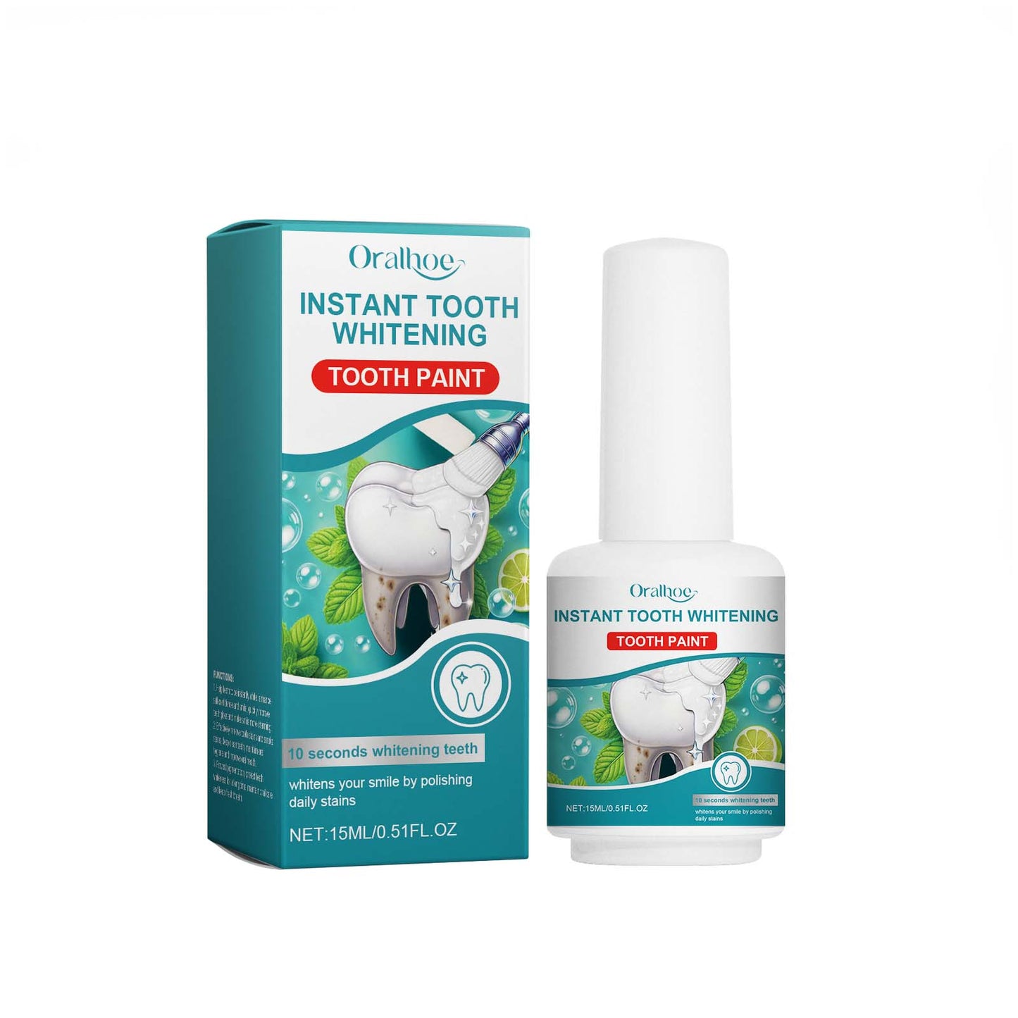 Peinture de blanchiment dentaire instantanée premium pour des sourires éclatants