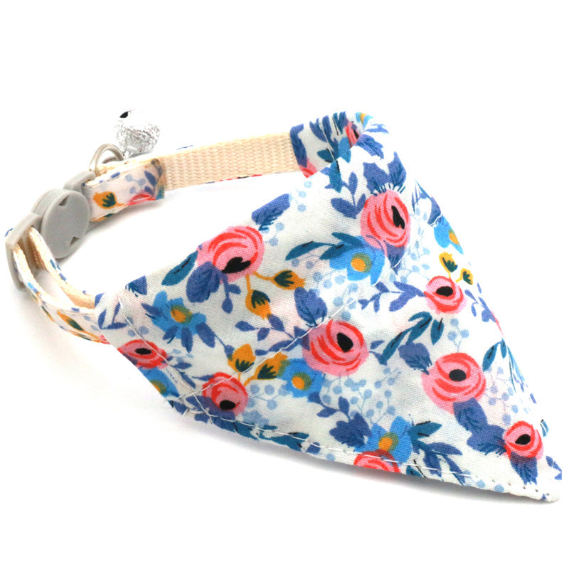 Bufanda Triangular Floral Margarita para Mascotas