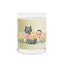 Floral Cat Glass Candle – Cozy Cat Lover Decor