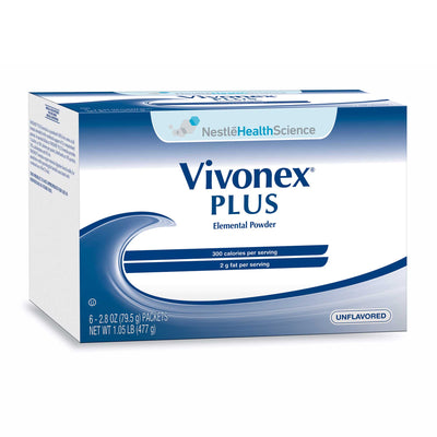 Vivonex Plus Unflavored Elemental Powder - 6 Packets