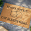 Felpudo Adorable para Amantes de los Gatos – Felpudo de Entrada Knock Softly