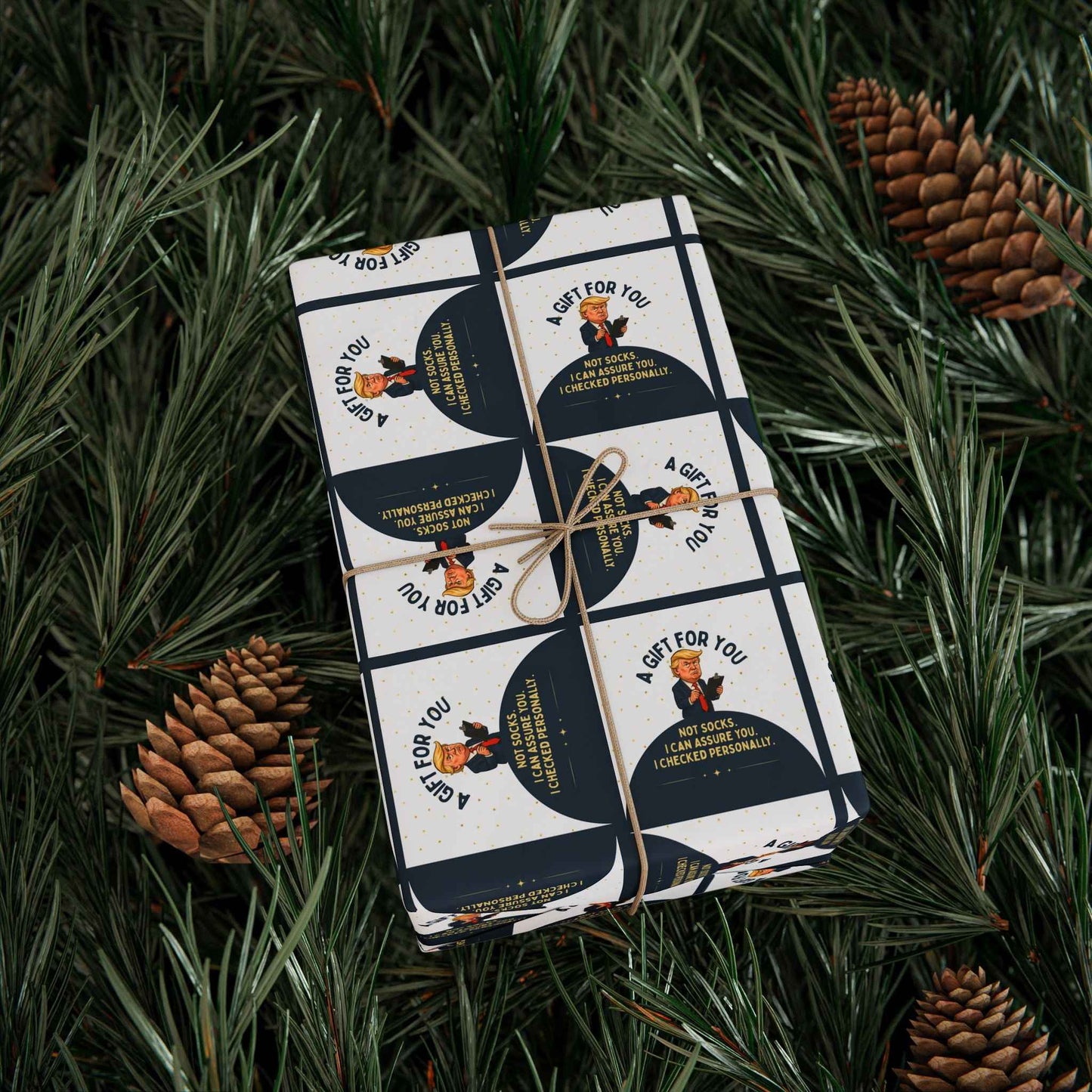 Not Socks Wrapping Paper - Political Parody Gift Wrap