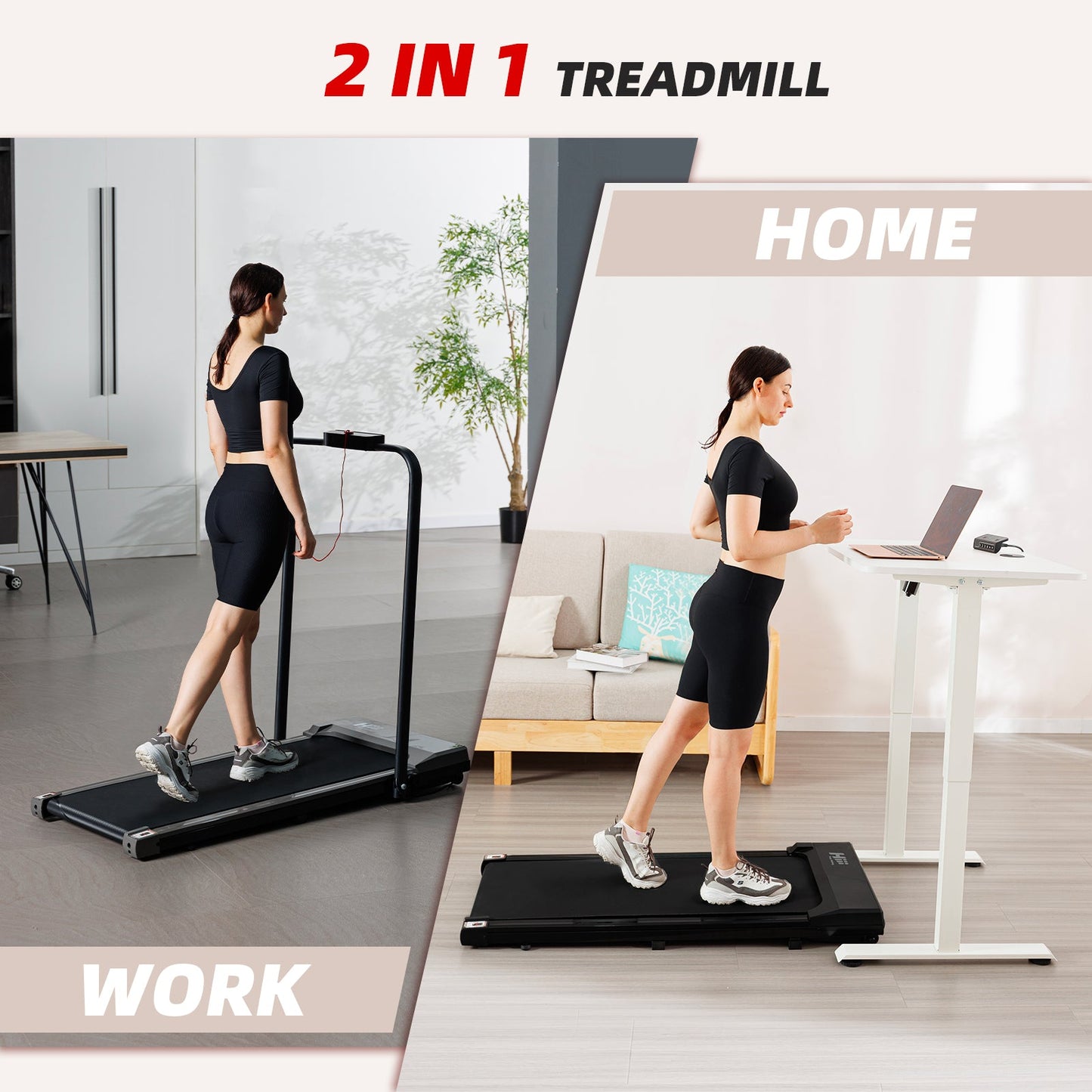 Flat Walker Gray Treadmill