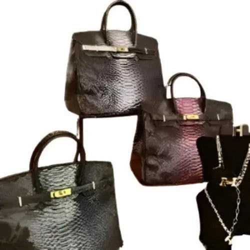 H Lux Sac à main Crocodile