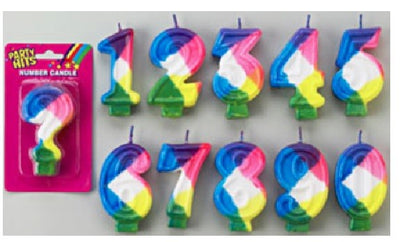 Rainbow Number Candles - Celebrate Every Milestone