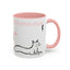 We Meet in the Middle Cat Wraparound Coffee Mug