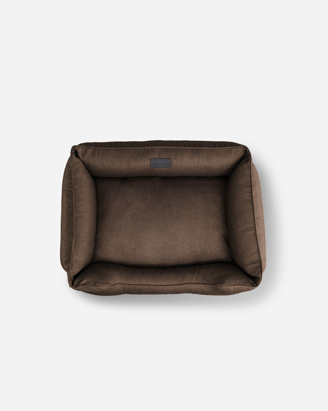 Luxurious Cotton Dog Sleeper Bed in Rich Brown