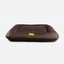 Premium Waterproof Lounger Dog Bed in Rich Brown