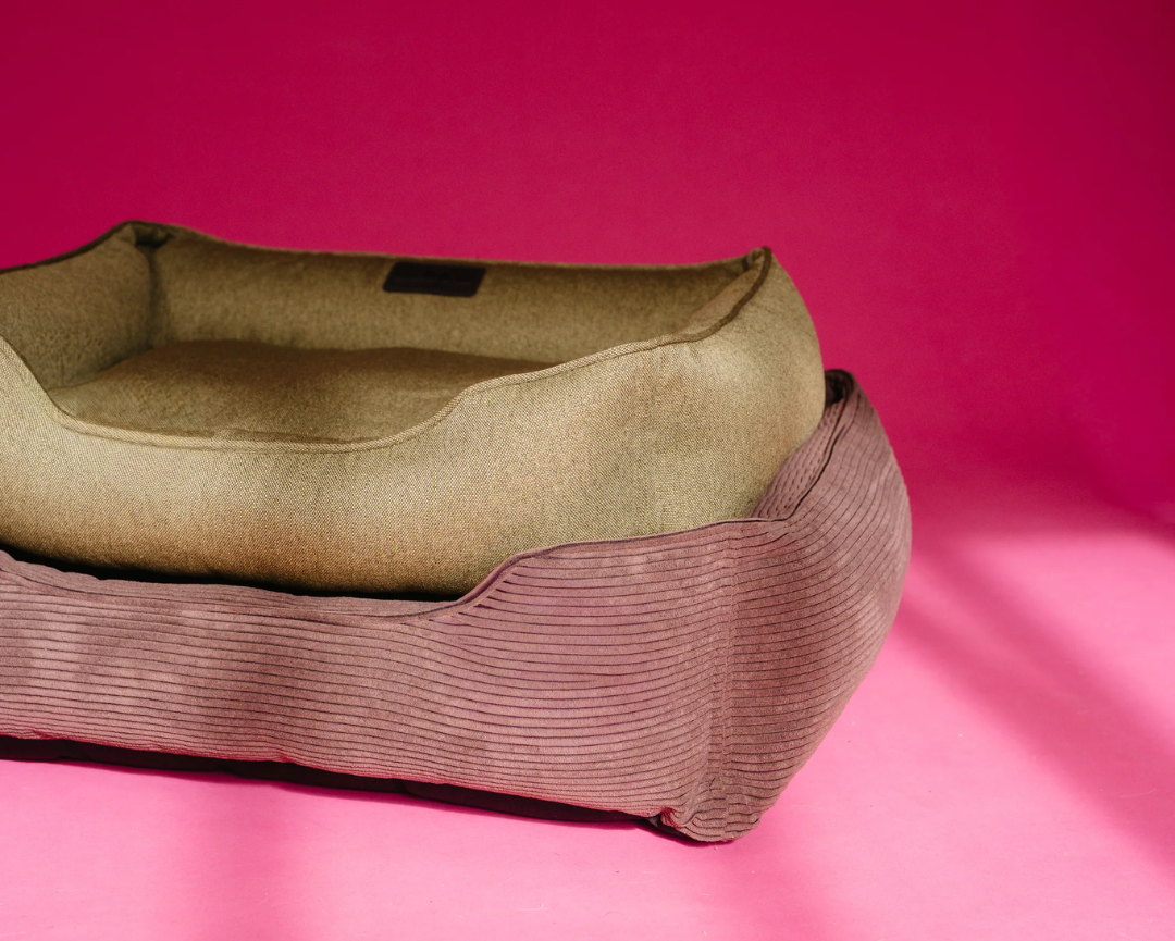 Cama para Perros de Algodón Oliva Comfort