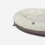 Cozy Plush Donut Dog Bed in Soft Beige