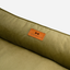 Luxurious Olive Velvet Dog Sleeper Bed