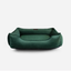 Lit Orthopédique en Velours Luxueux pour Chien en Vert