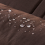 Premium Waterproof Lounger Dog Bed in Rich Brown
