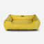 Cama para perros de lujo de corduroy amarillo soleado