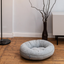 Cloud Comfort Moonlight Gray Donut Dog Bed