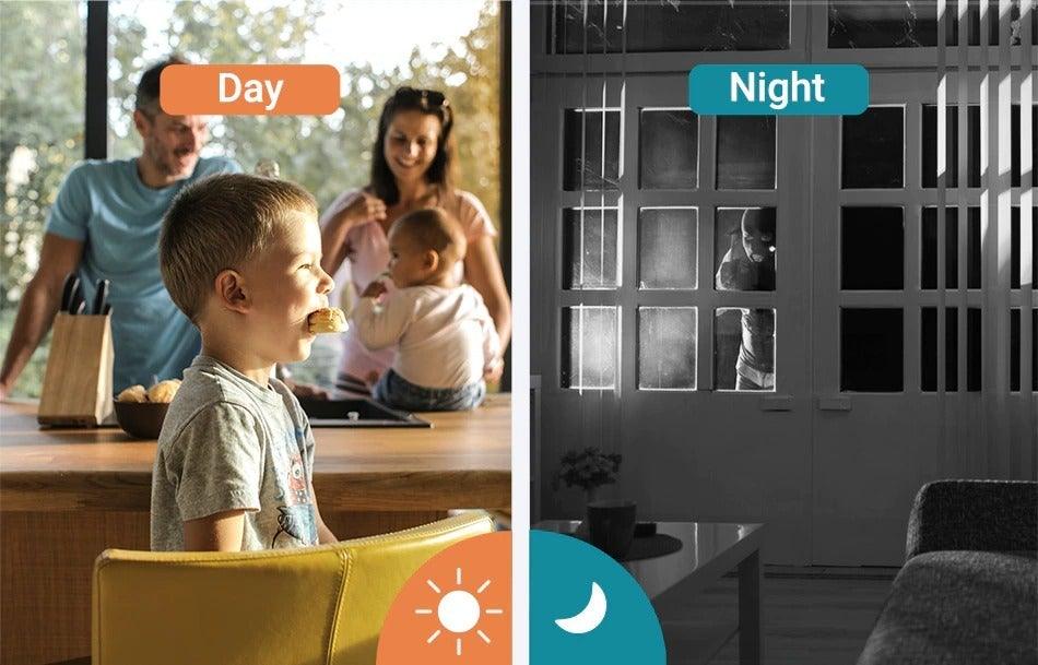 Cámara de Vigilancia Mini IP Wifi 1080P con Visión Nocturna