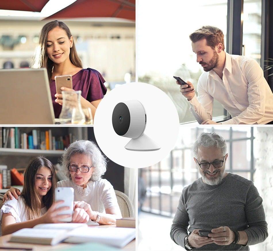 Cámara de Vigilancia Mini IP Wifi 1080P con Visión Nocturna
