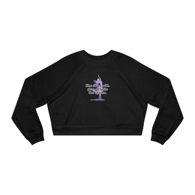 Joyful Moments Women's Cropped Fleece Sweatshirt - Korvel