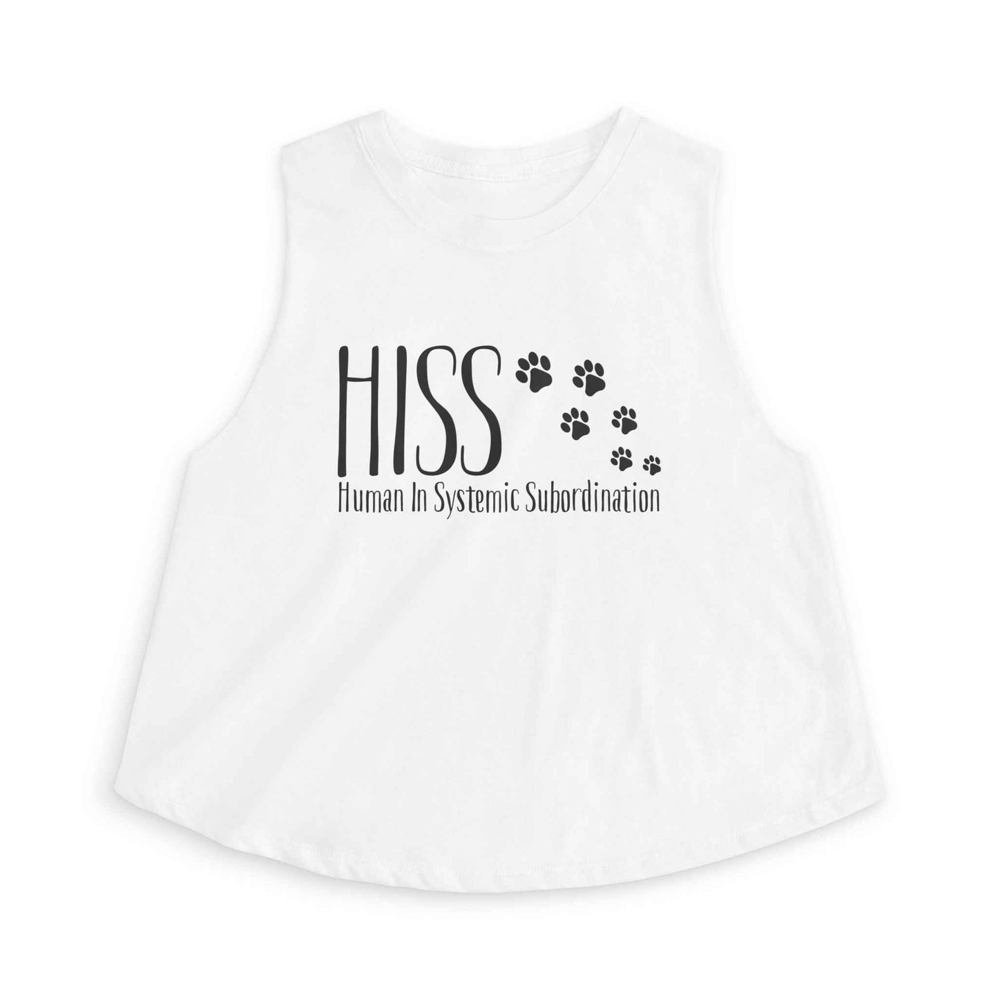 HISS Crop Tank – Playful Cat-Themed Crop Top