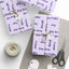 Emballage de mots inspirants – Emballage cadeau violet clair