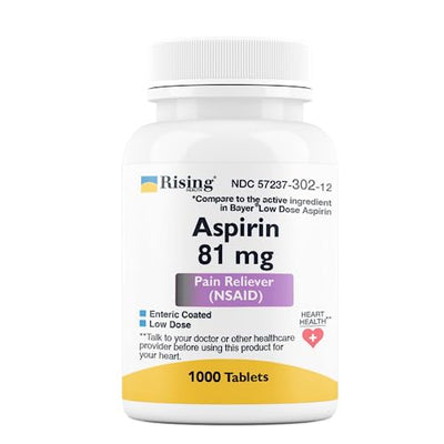 Premium Low Dose Aspirin 81mg - Enteric Coated Pain Relief