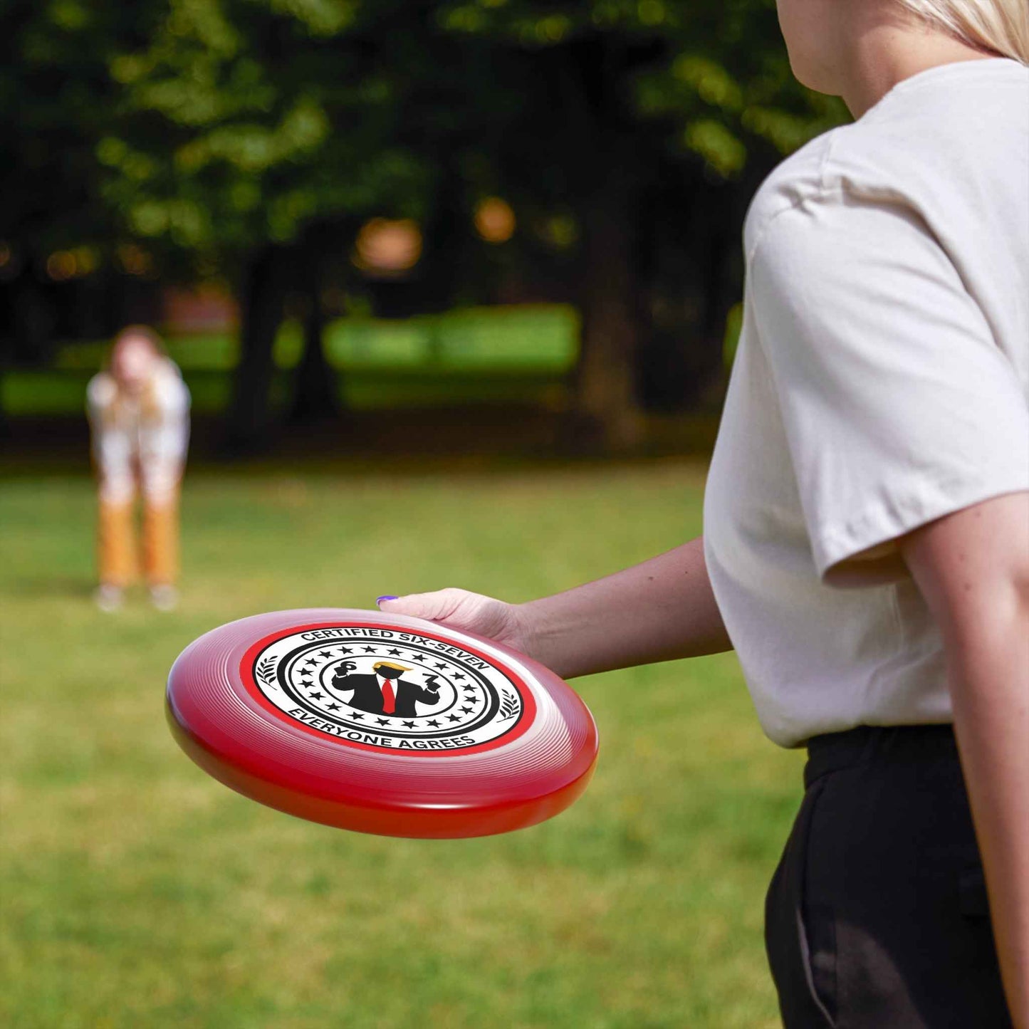 Disque volant Certified Six-Seven – Frisbee de parodie politique