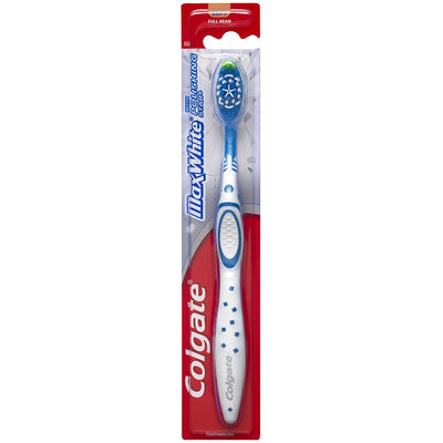 Cepillo de dientes Colgate Max White de cabeza completa para adultos - Suave