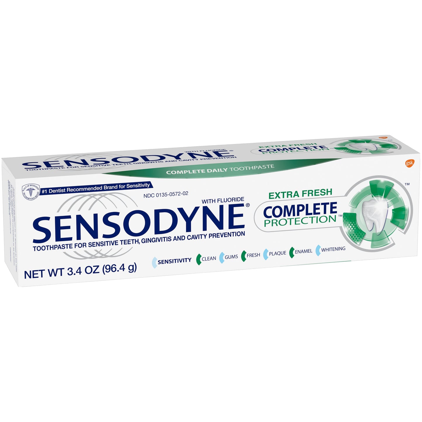 Pasta de dientes Sensodyne Complete Protection Extra Fresh 3.4 oz