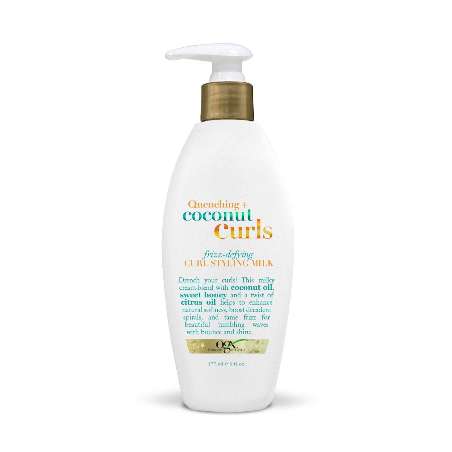 Lait de coiffage anti-frisottis OGX Quenching Coconut Curls 6 Oz
