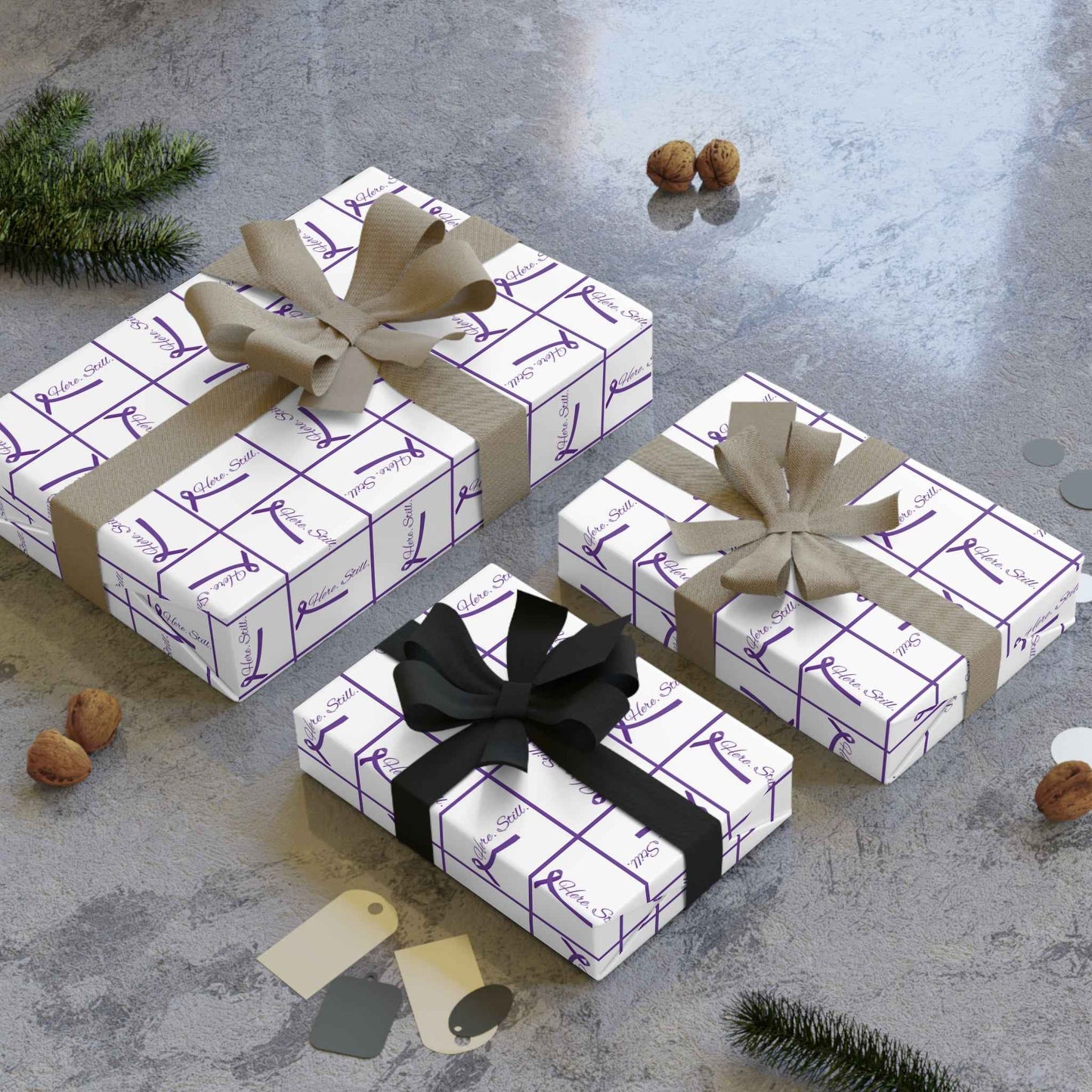 Aquí. Aún. Papel de Regalo - Envoltura Elegante para la Conciencia