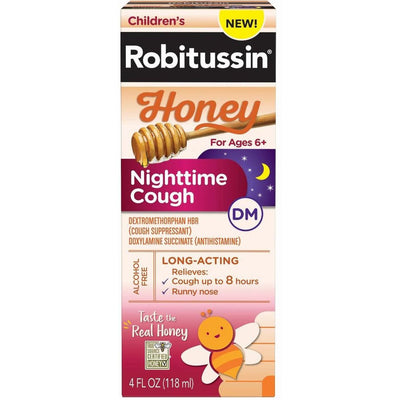 Robitussin Enfants Sirop Toux Miel Nuit DM 4 Oz