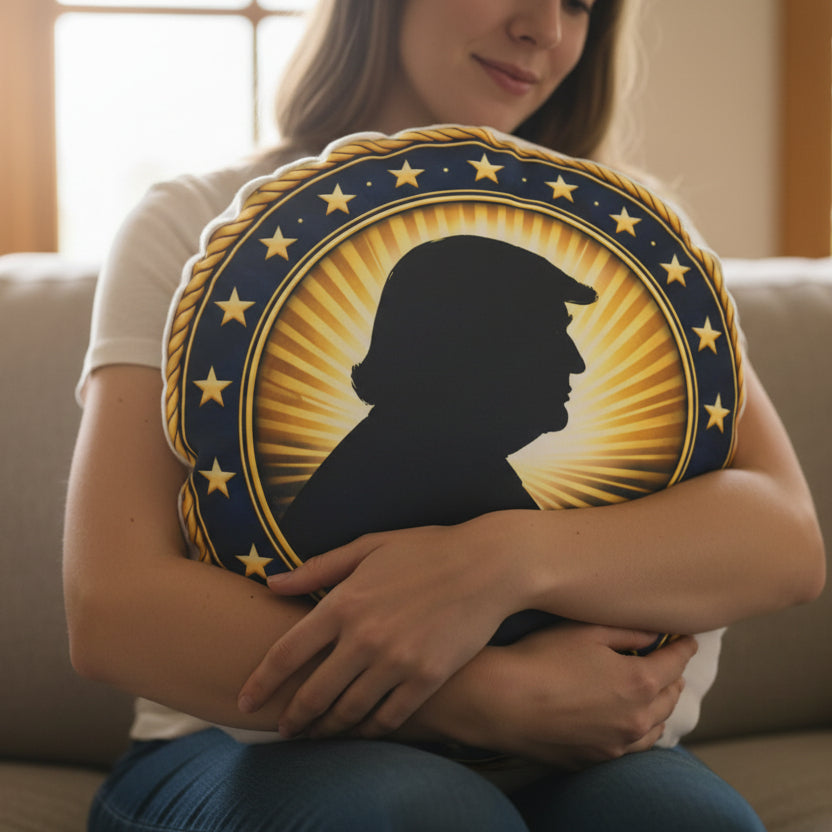 Seal-Style Round Pillow - Premium Decorative Accent