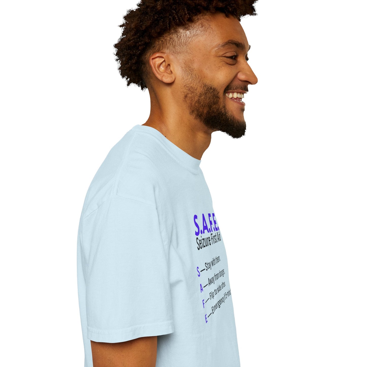 S.A.F.E. Seizure First Aid T-Shirt – Epilepsy Awareness Tee