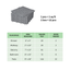 12 x 12 inch gray interlocking deck tiles, plastic waterproof pebble pattern, pack of 12 pieces - Korvel