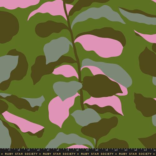 Calathea Juniper Cotton Wideback Fabric - 108" Per Yard