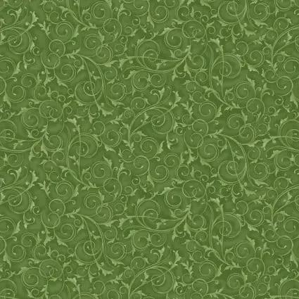 Tissu large en coton vert sauge 108" Swirls and Twirls