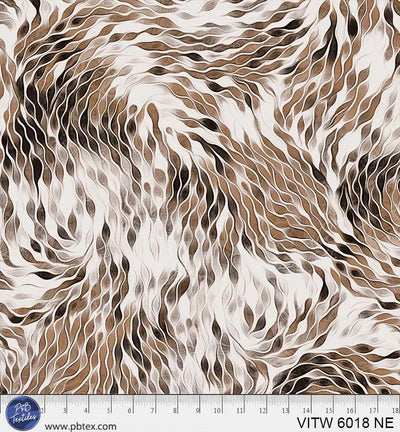 Vitality Chic Brown Cotton Wideback Fabric - 108" per Yard