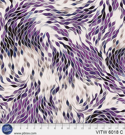 Vitality Chic Purple Cotton Wideback Fabric - 108" per Yard