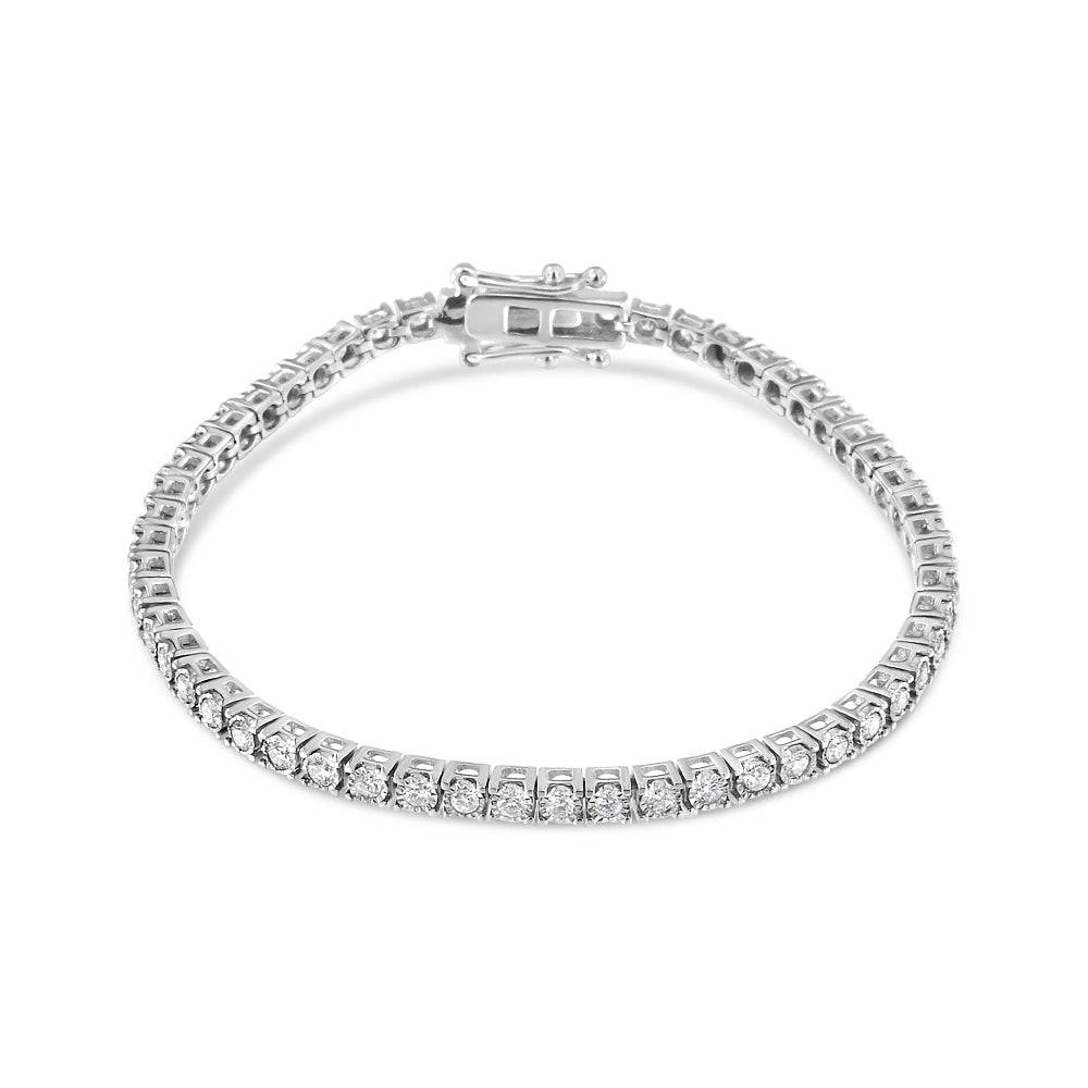 Bracelet de tennis en diamant cultivé en laboratoire en or blanc 14K 2.0 Cttw